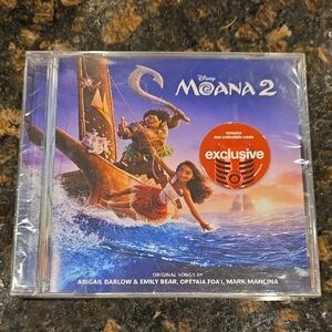 Disney Moana 2 Soundtrack CD with Blue and Brown Cover